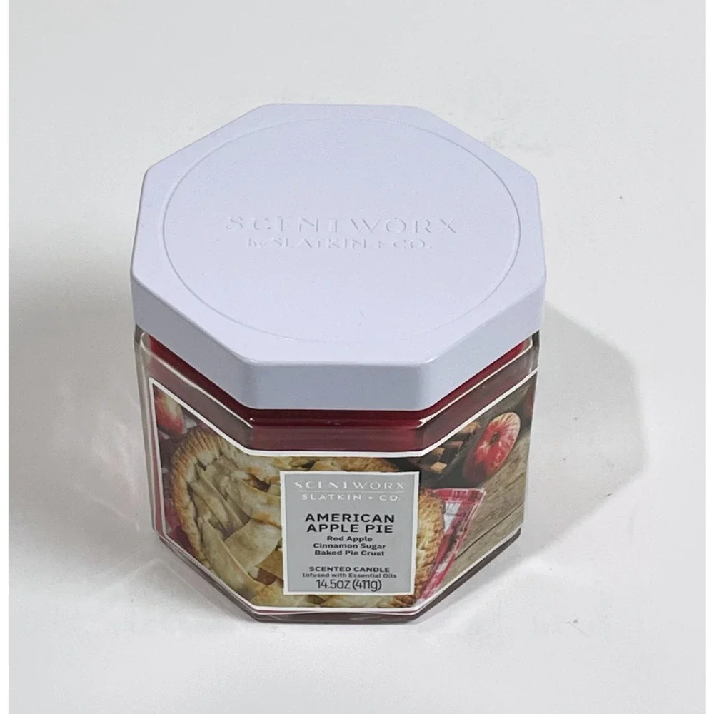 ScentWorx by Slatkin & Co. 3 Wick Jar Candle 14.5 oz - American Apple Pie
